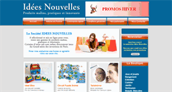 Desktop Screenshot of idees-nouvelles.com
