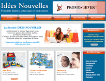 Tablet Screenshot of idees-nouvelles.com